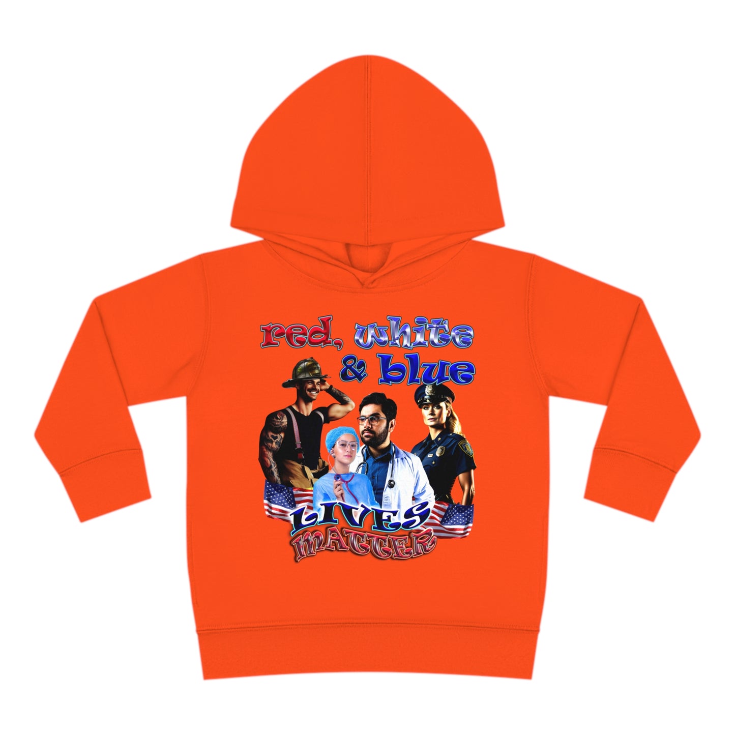 rw&b lives matter - Toddler Pullover Fleece Hoodie