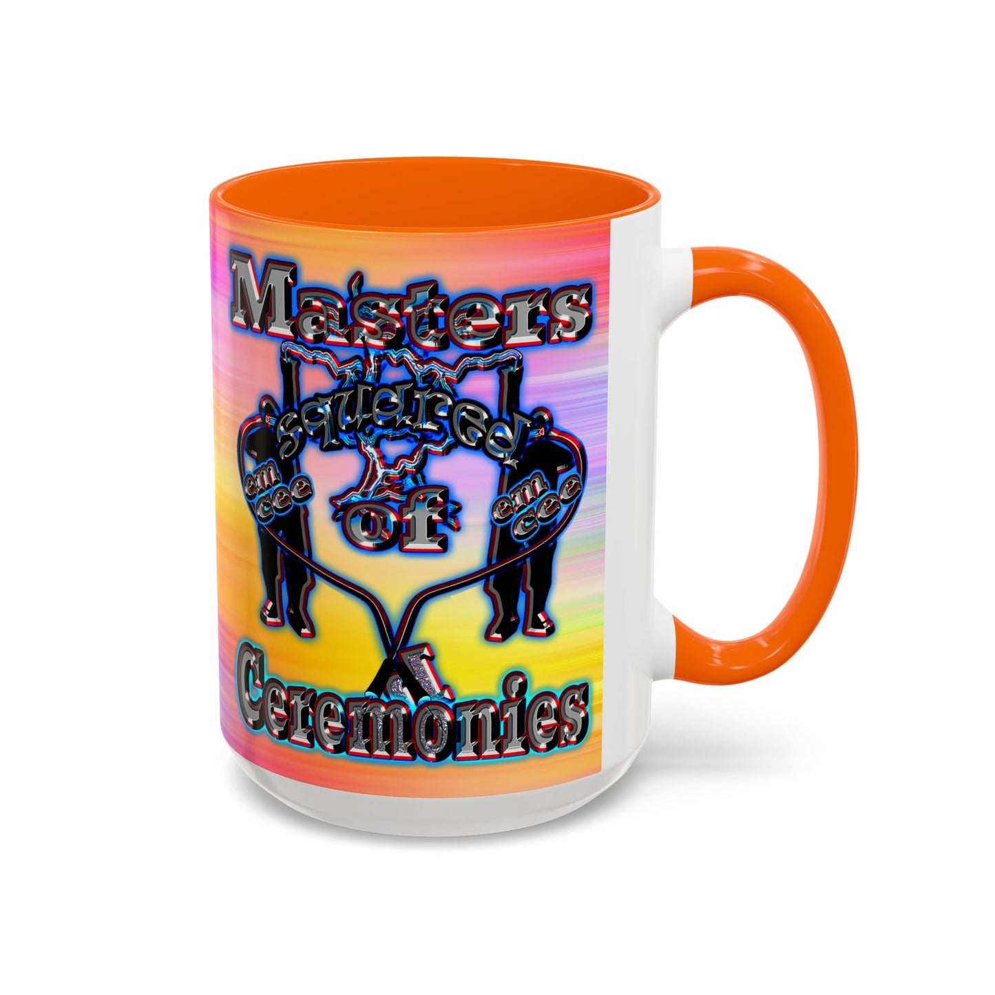 em cee squared - Accent Mug (color blur)