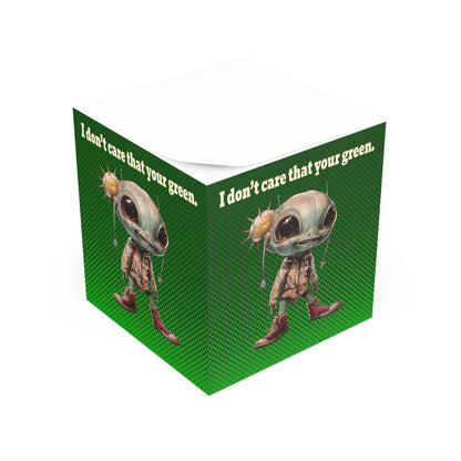 I don't care that your green - note cube (logo green)