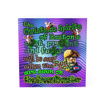 christmas spirits of boston - note cube (purple wave)