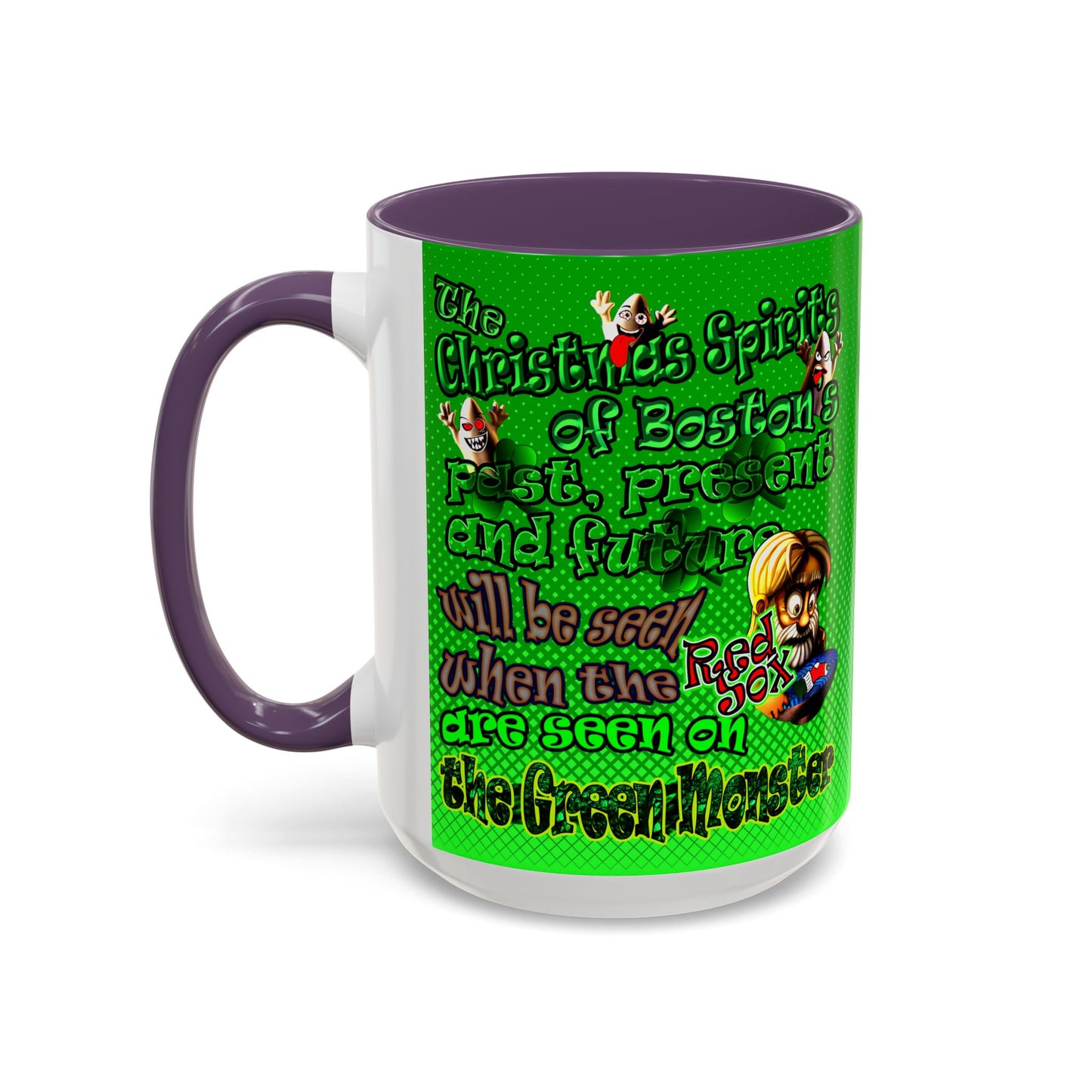 christmas spirits of boston - Accent Mug (logo green)
