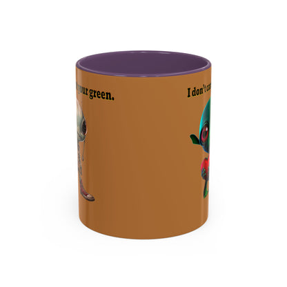I don't care that your grey - Accent Mug (light brown)