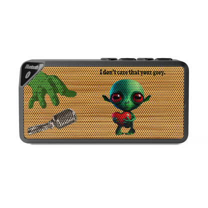 I don't care that your grey - Jabba Bluetooth Speaker (butterscotch wood finish)