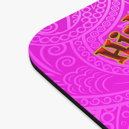 high noon - Mouse Pad (Rectangle) (pink swirl)