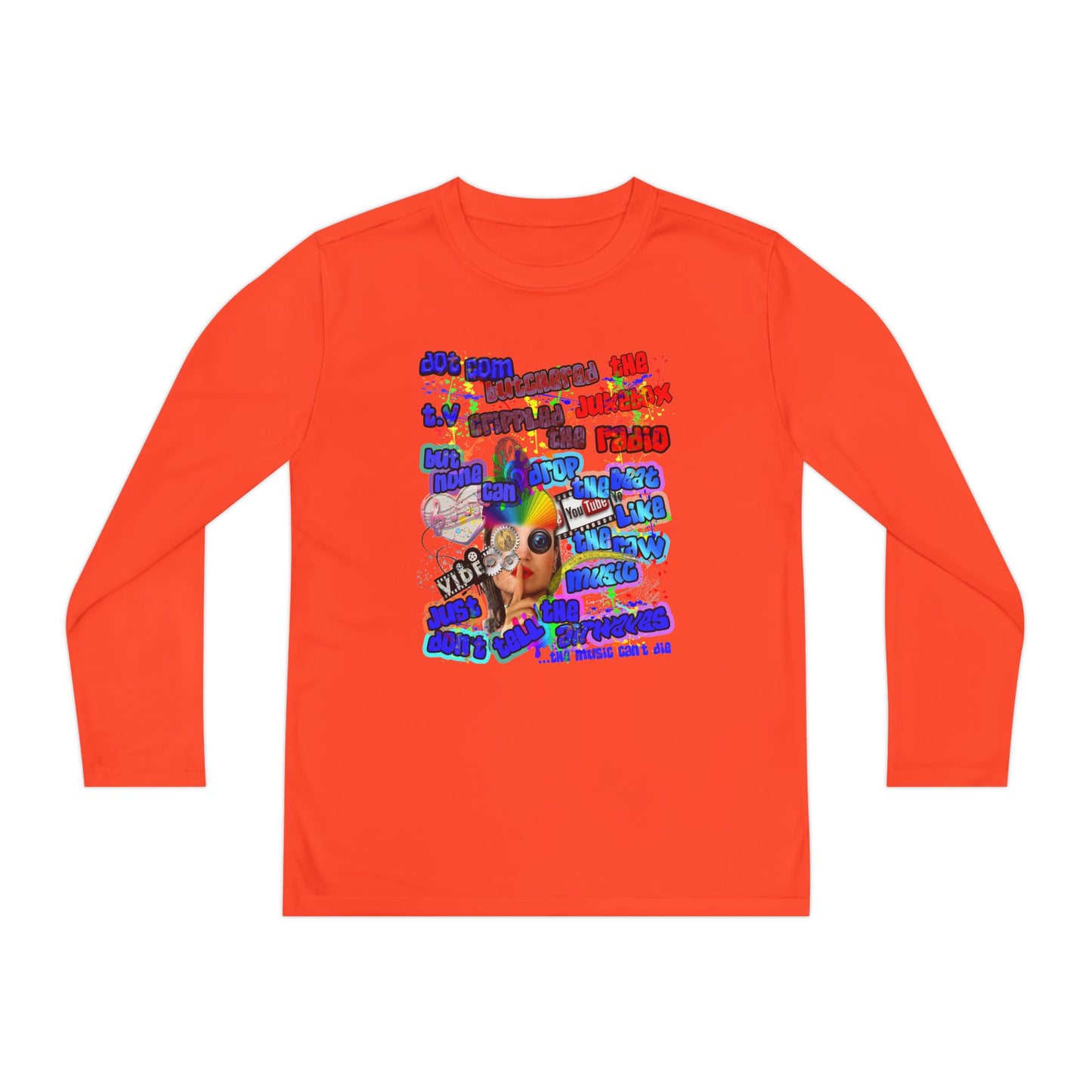 drop the beat - Youth Long Sleeve Competitor Tee