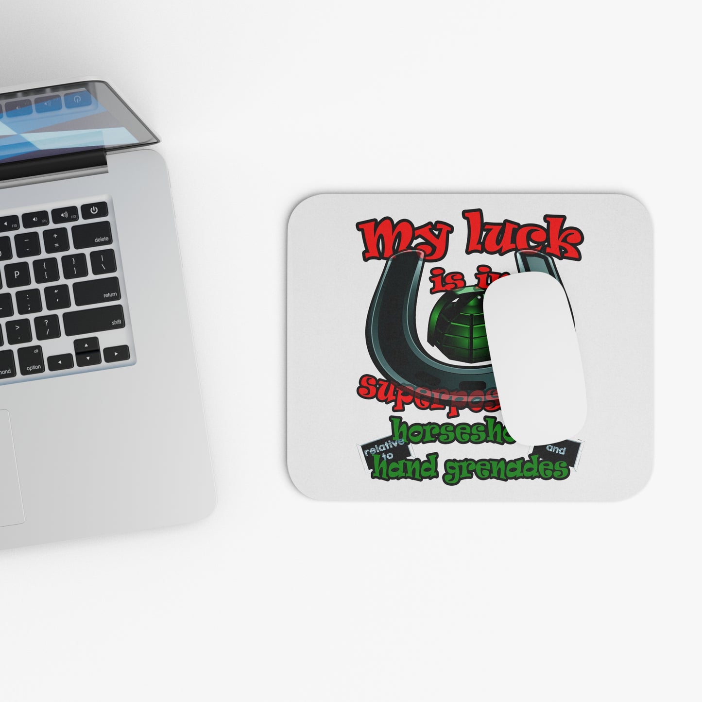 my luck - Mouse Pad (Rectangle) (white)