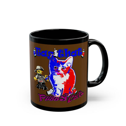 tag that - Black Mug (brown)