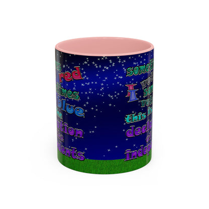 declaration of the independents - Accent Mug ('snoops' background)