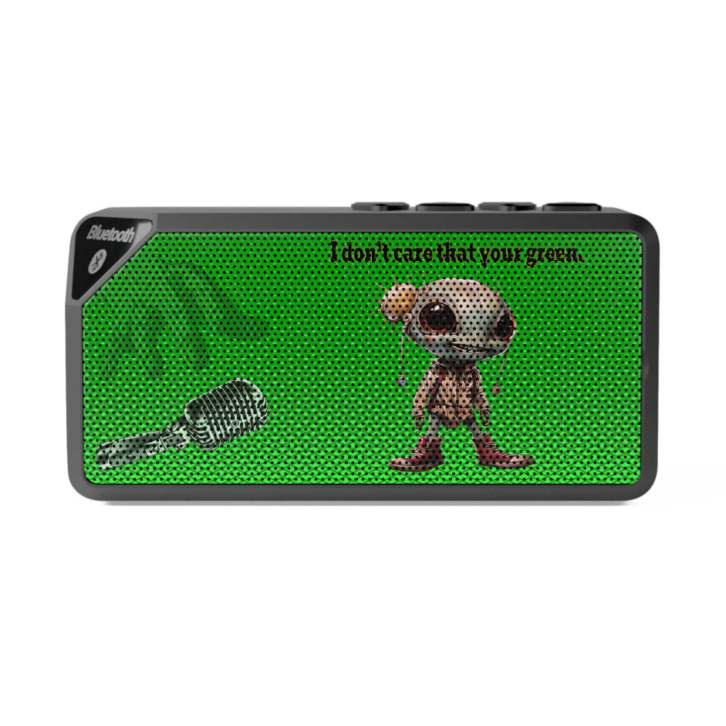 I don't care that your green - Jabba Bluetooth Speaker (logo green)