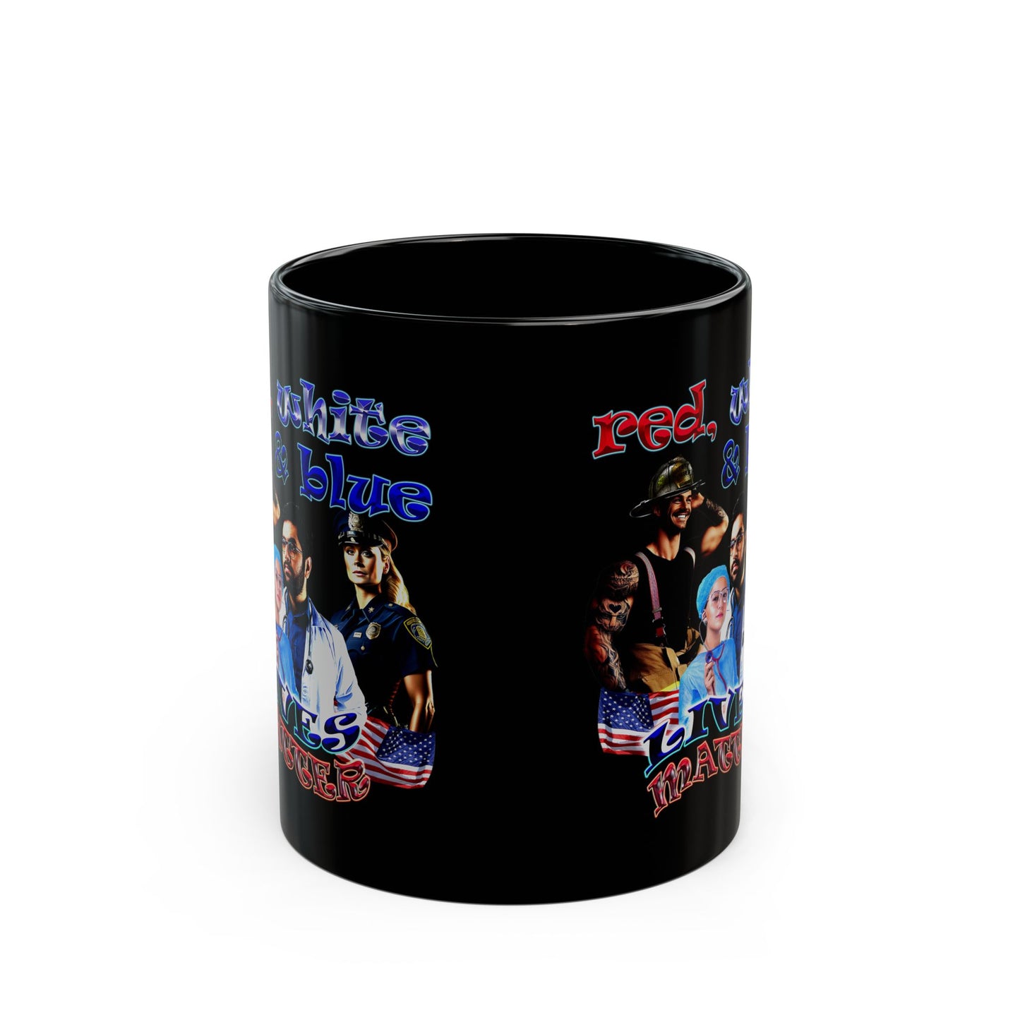rw&b lives matter - Black Mug (black)