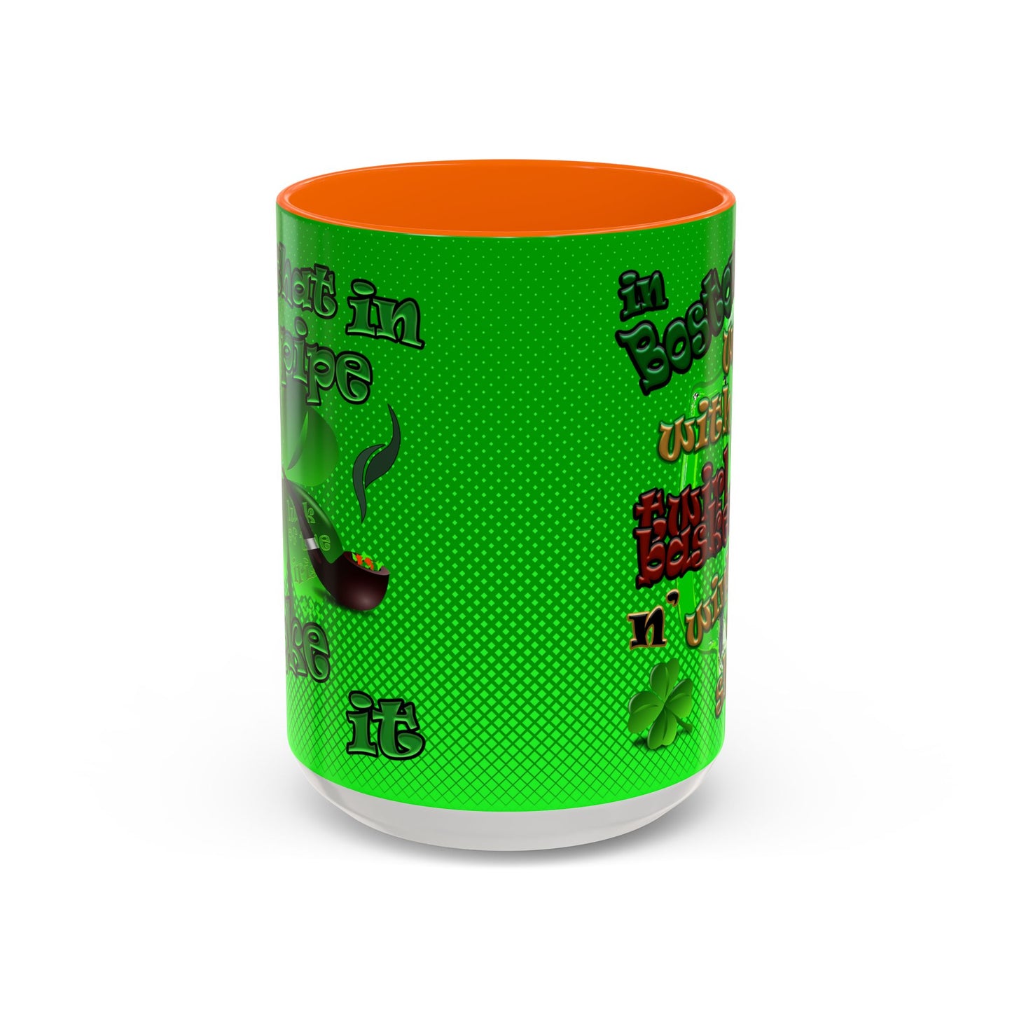 celtics logo - Accent Mug (logo green)