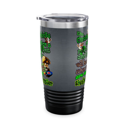 christmas spirits of boston - Ringneck Tumbler, 20oz (grey-light grey)