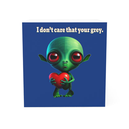 I don't care that your grey - note cube (dark blue)