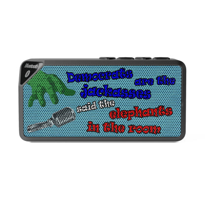 donkeys and elephants - Jabba Bluetooth Speaker (faded blue)