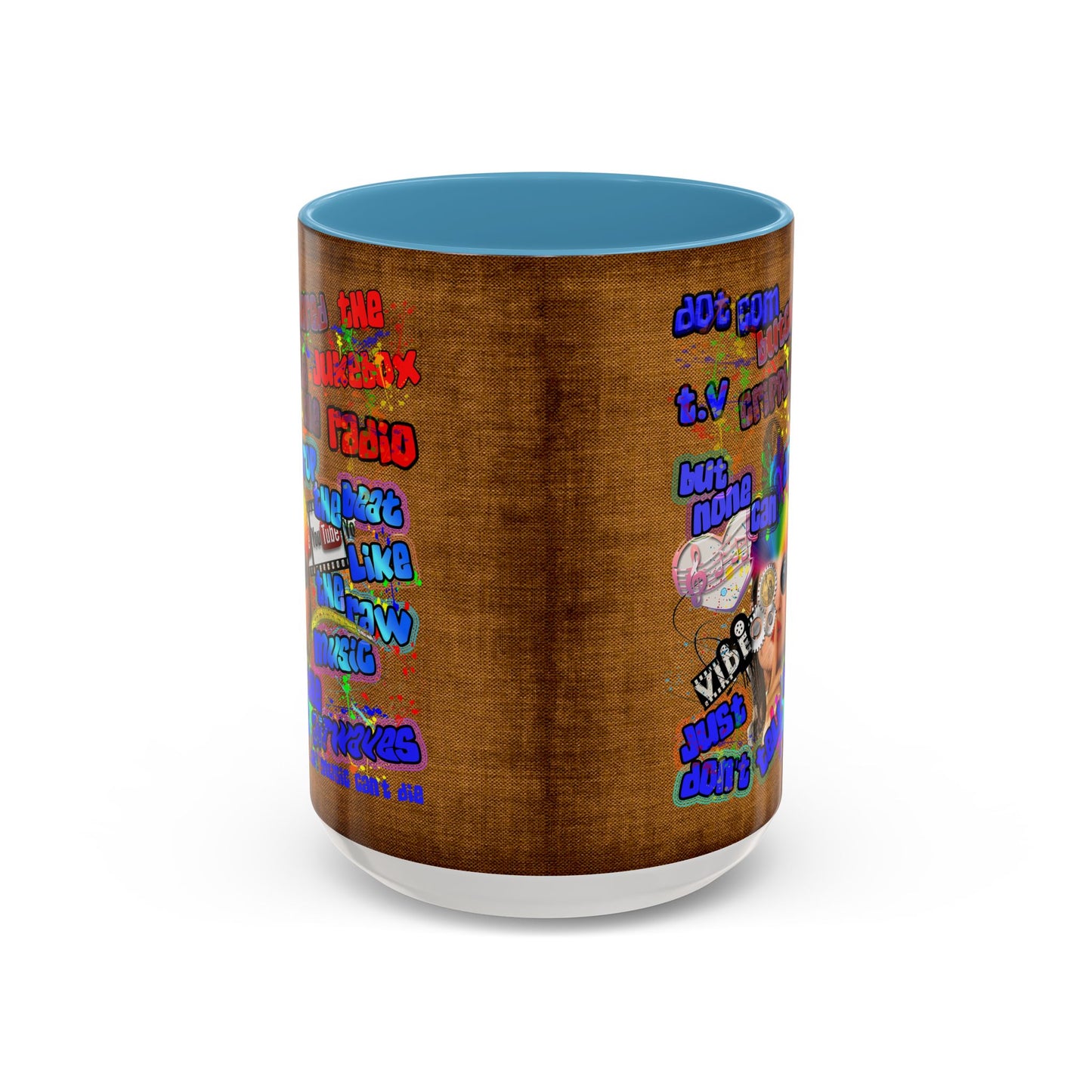 drop the beat - Accent Mug (brown papyrus)