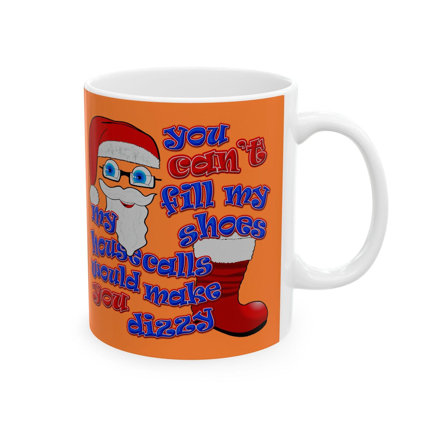 santa's shoes - White Mug (crusta)