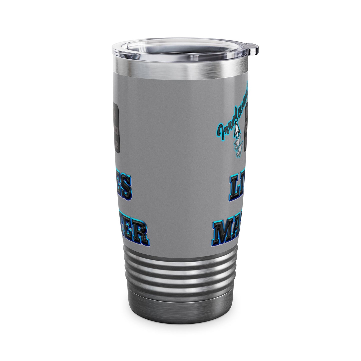 irrelevant - Ringneck Tumbler, 20oz (grey)
