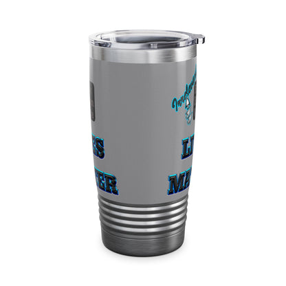 irrelevant - Ringneck Tumbler, 20oz (grey)