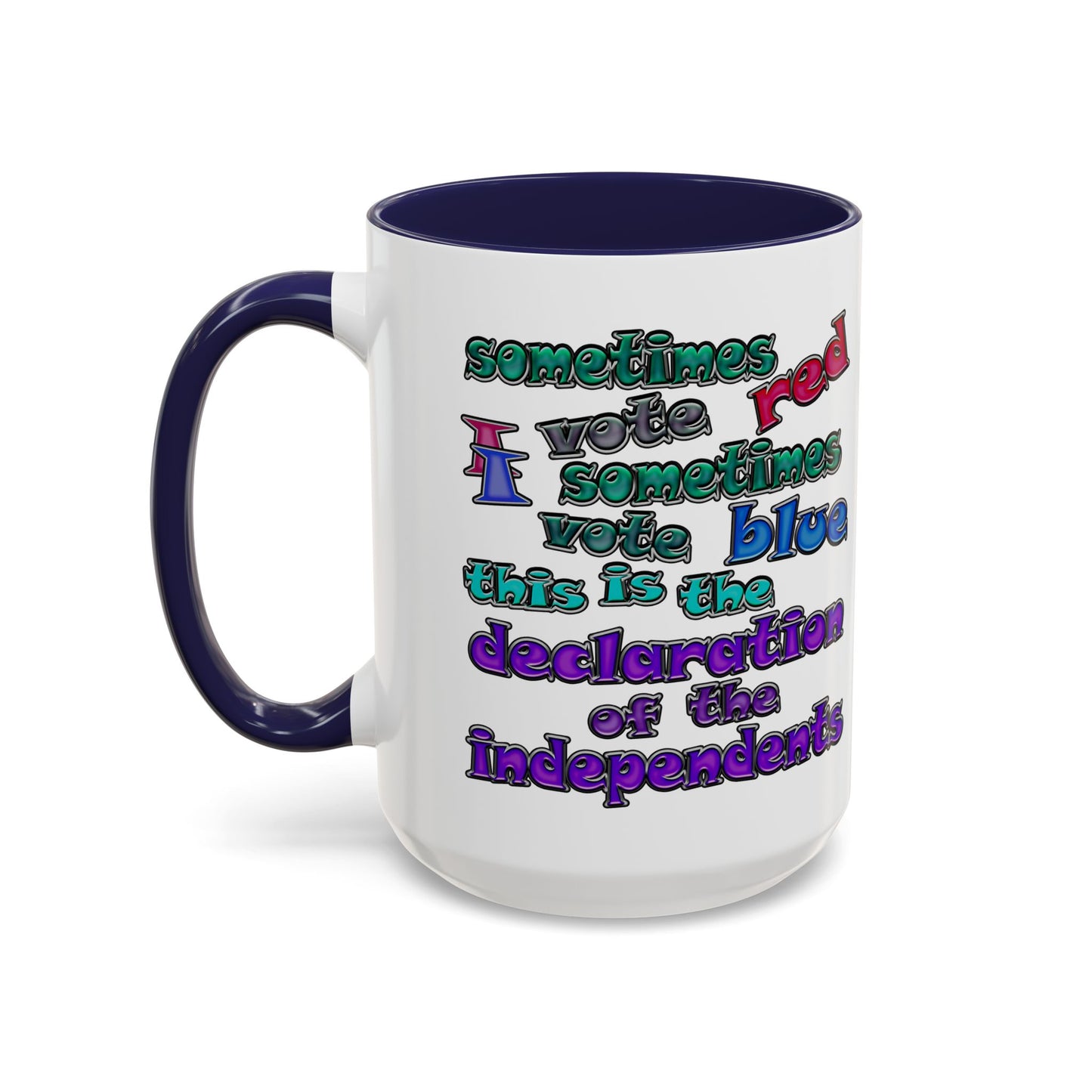 declaration of the independents - Accent Mug (white)