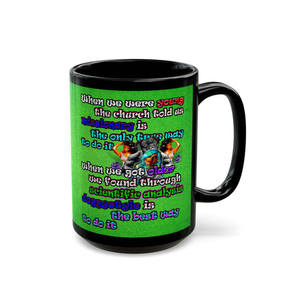 doggystyle - Black Mug (green turf)