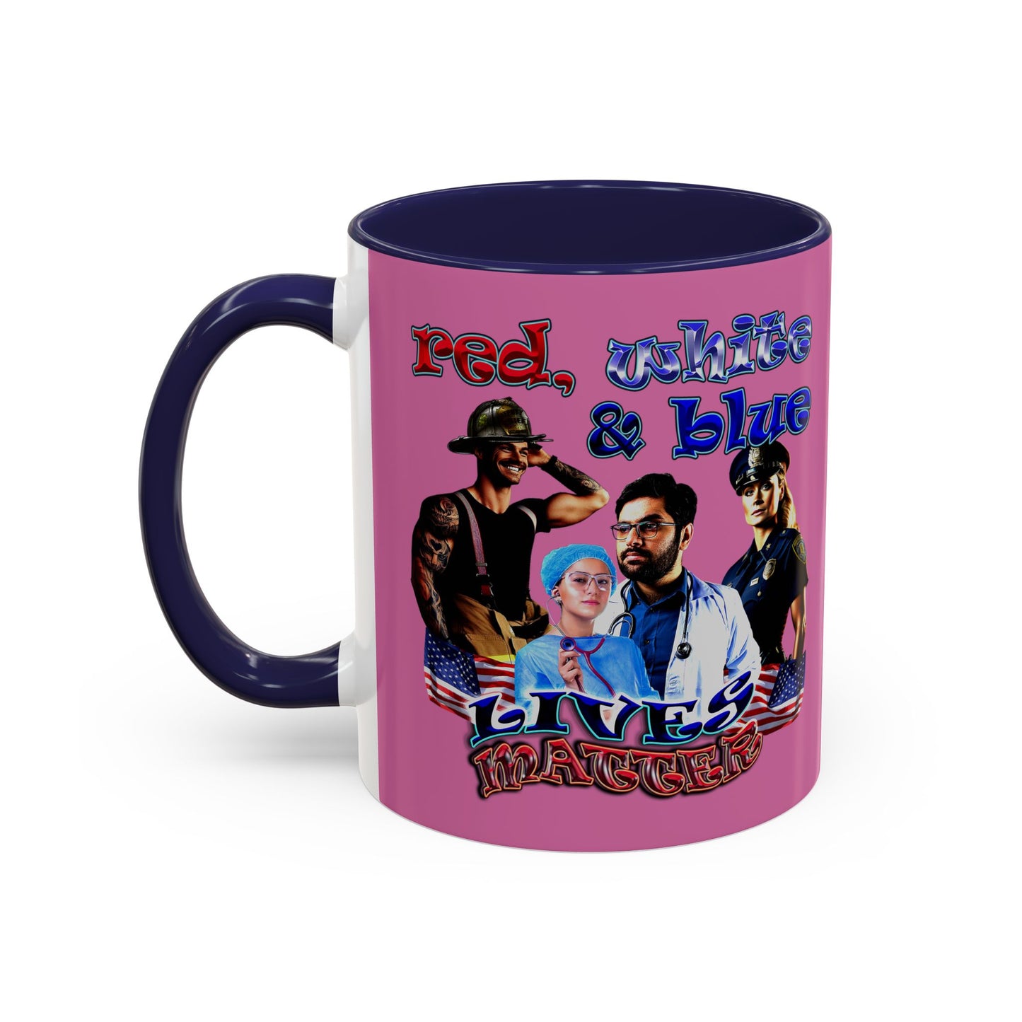 rw&b lives matter - Accent Mug (light pink)