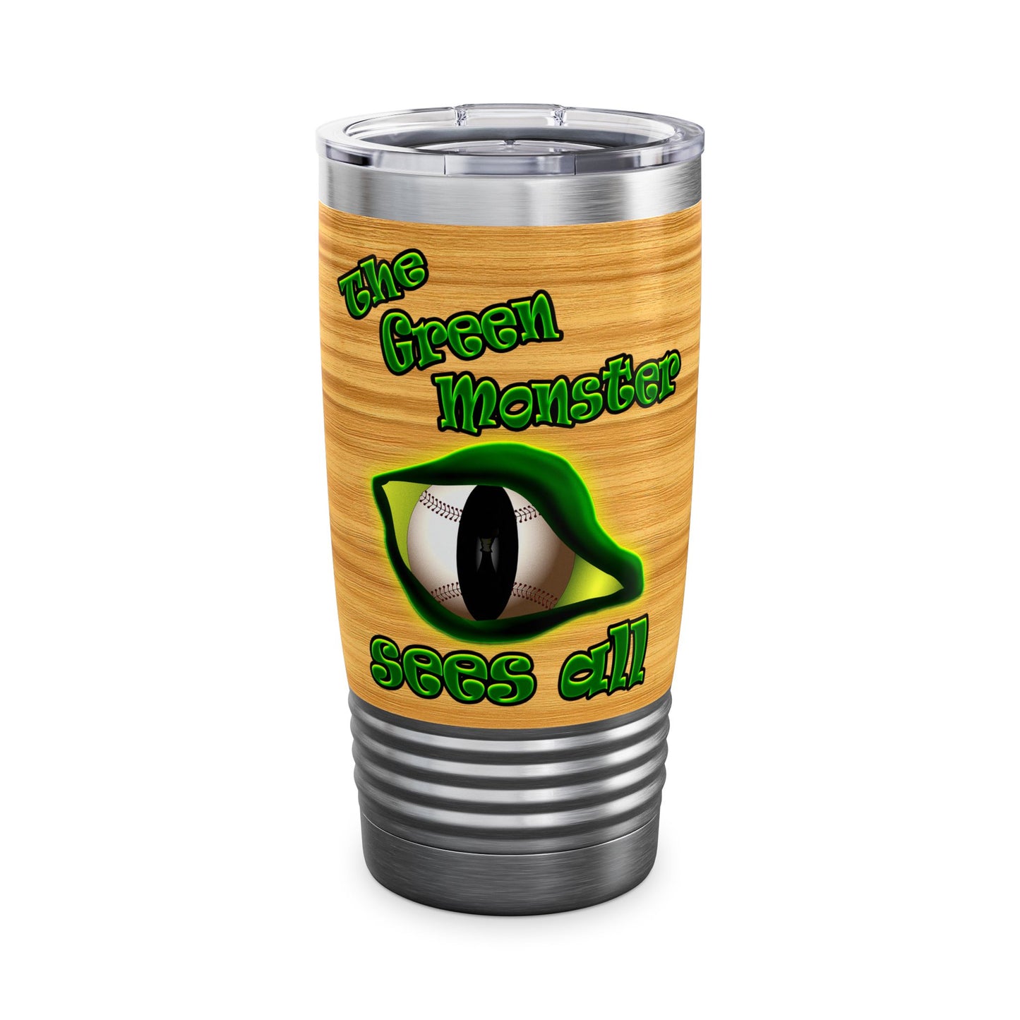 green monster - Ringneck Tumbler, 20oz (butterscotch wood finish)