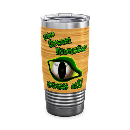green monster - Ringneck Tumbler, 20oz (butterscotch wood finish)