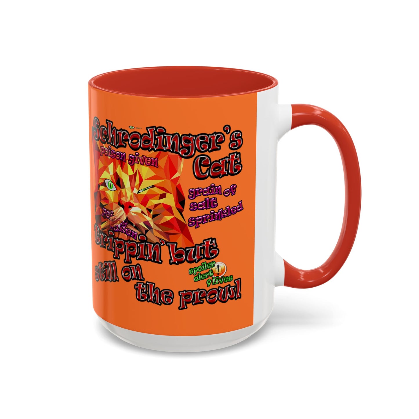 schrodinger's cat - Accent Mug (crusta)