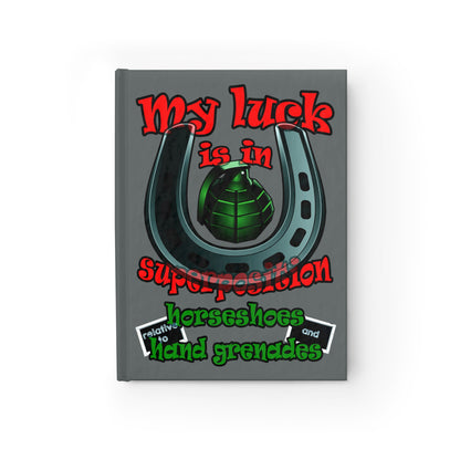 my luck - journal-blank (dark grey)