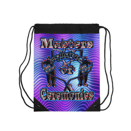 em cee squared - Drawstring Bag (purple wave)