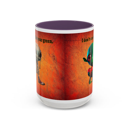 I don't care that your grey - Accent Mug (burnt orange)
