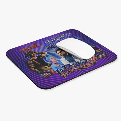 rw&b lives matter - Mouse Pad (Rectangle) (purple wave)