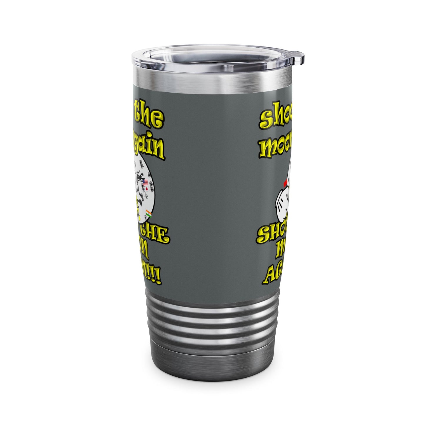 shoot the moon again - Ringneck Tumbler, 20oz (dark grey)