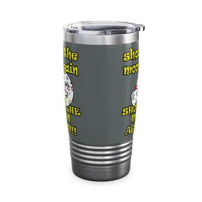 shoot the moon again - Ringneck Tumbler, 20oz (dark grey)