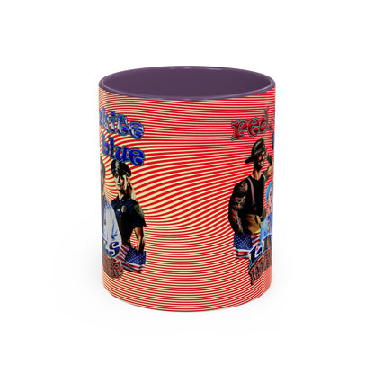 rw&b lives matter - Accent Mug (yellow-orange wave)