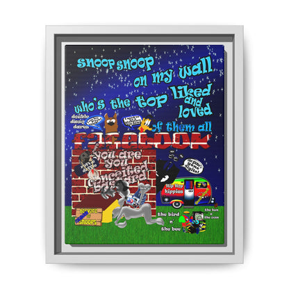 snoops - framed canvas art