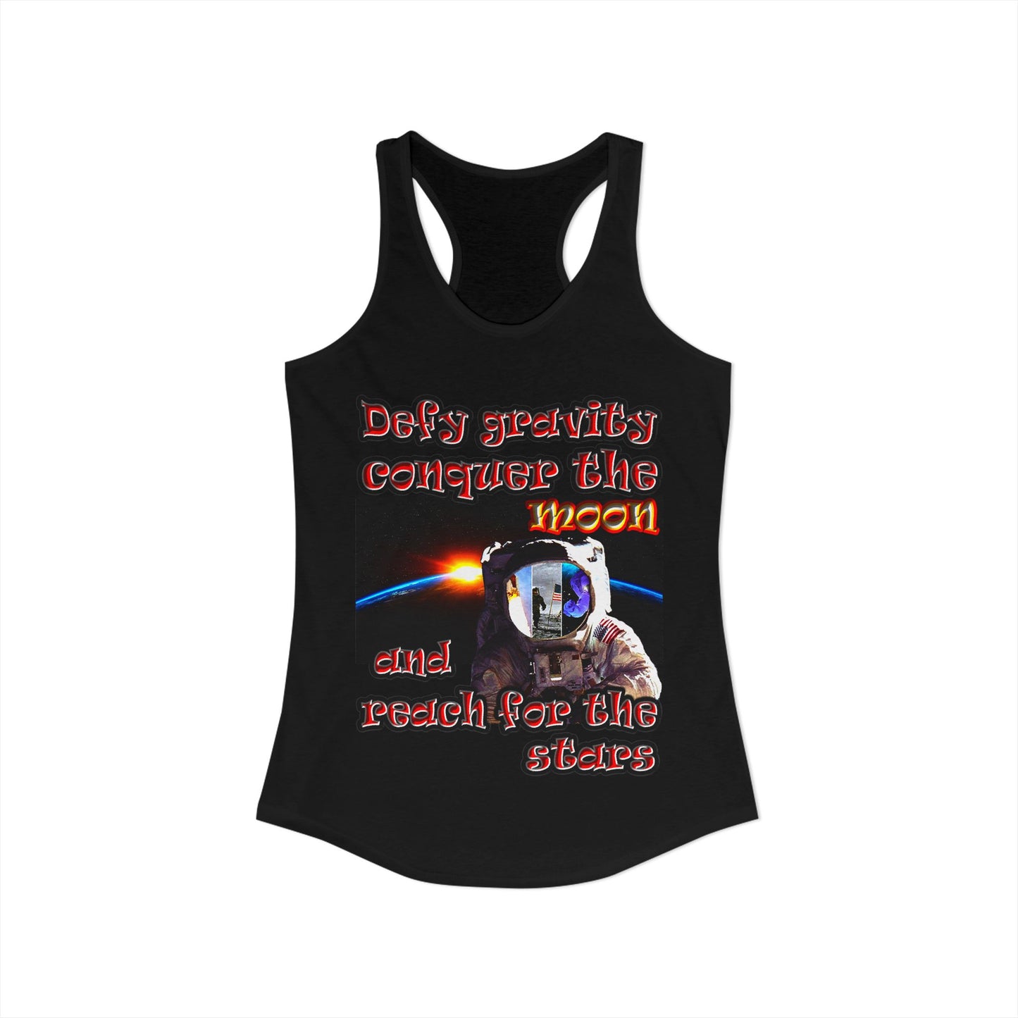 defy conquer reach - Women's Ideal Racerback Tank