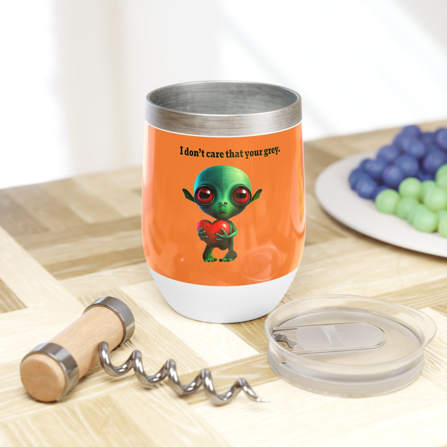 I don't care that your grey - Chill Wine Tumbler (crusta)