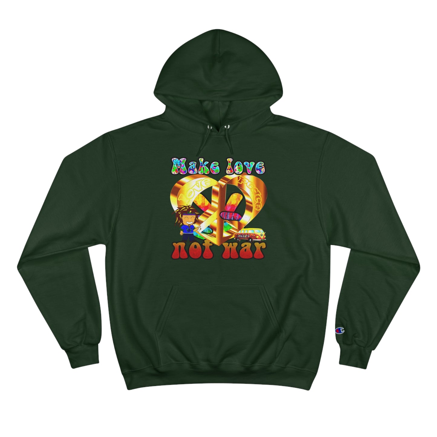 love peace - Champion Hoodie