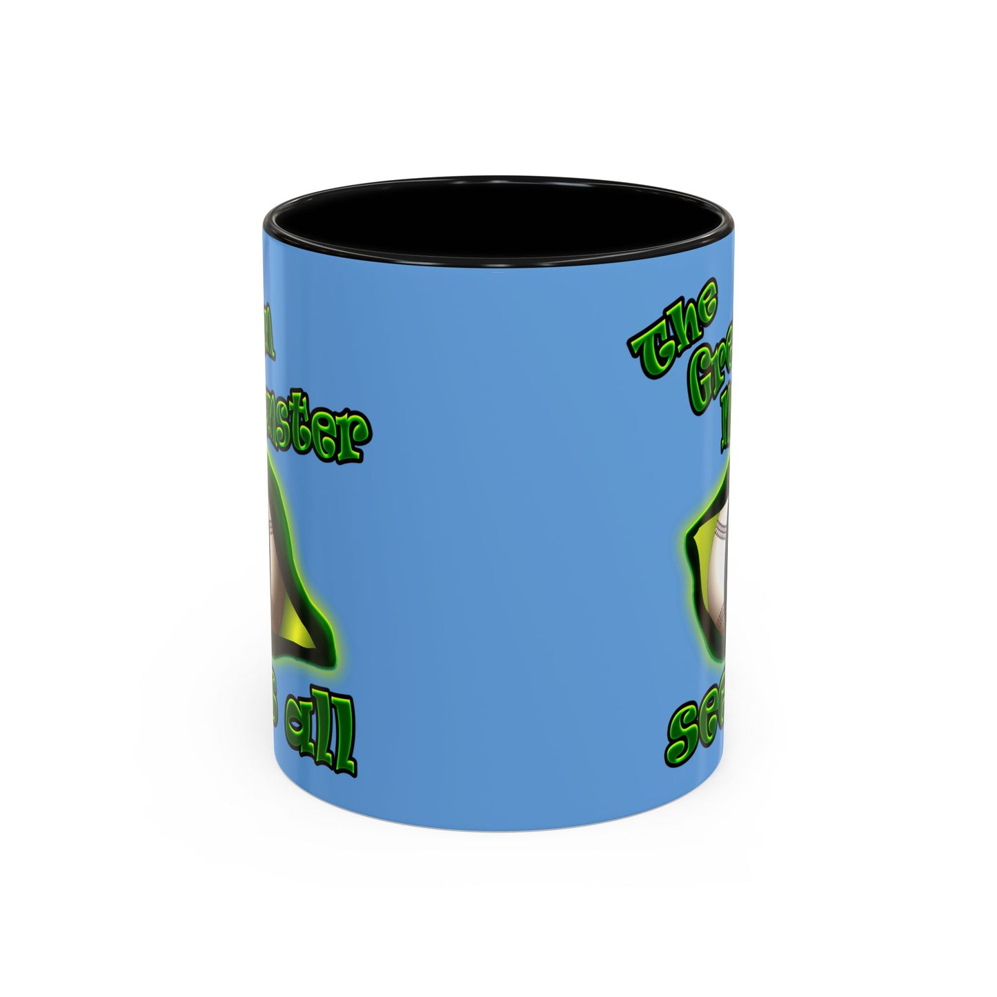 green monster - Accent Mug (light blue)