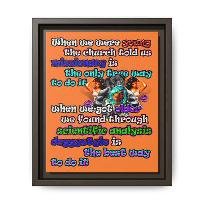 doggystyle - framed canvas art (crusta)