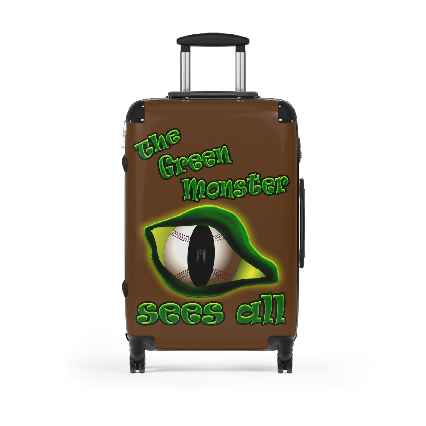 green monster - Suitcase (brown)