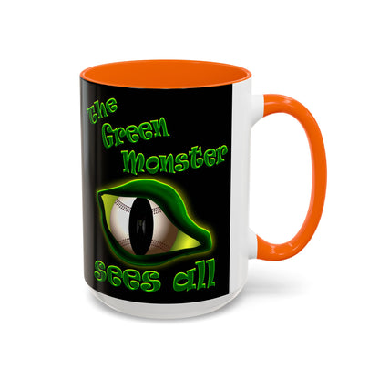 green monster - Accent Mug (black)