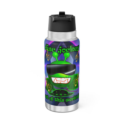 disc jockey - Gator Tumbler, 32oz (grey-pink wave)