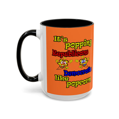 popping like popcorn - Accent Mug (crusta)
