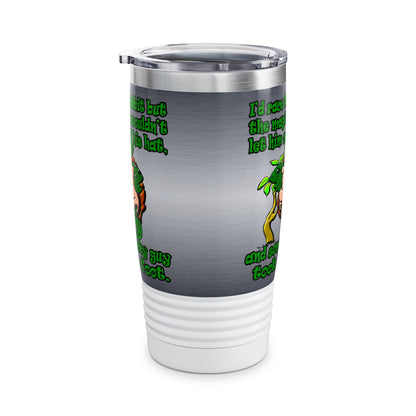turtle race - Ringneck Tumbler, 20oz (brushed nickel)