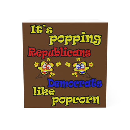 popping like popcorn - note cube (brown)