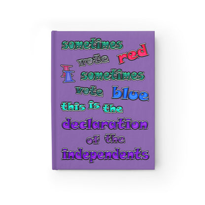 declaration of the independents - journal-lined (light purple)