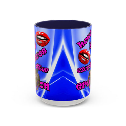 hoes b4 bros - Accent Mug (blue-white wave)