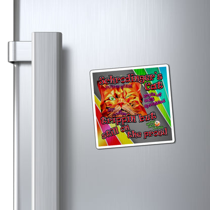 schrodinger's cat - Magnets - (rainbow split)